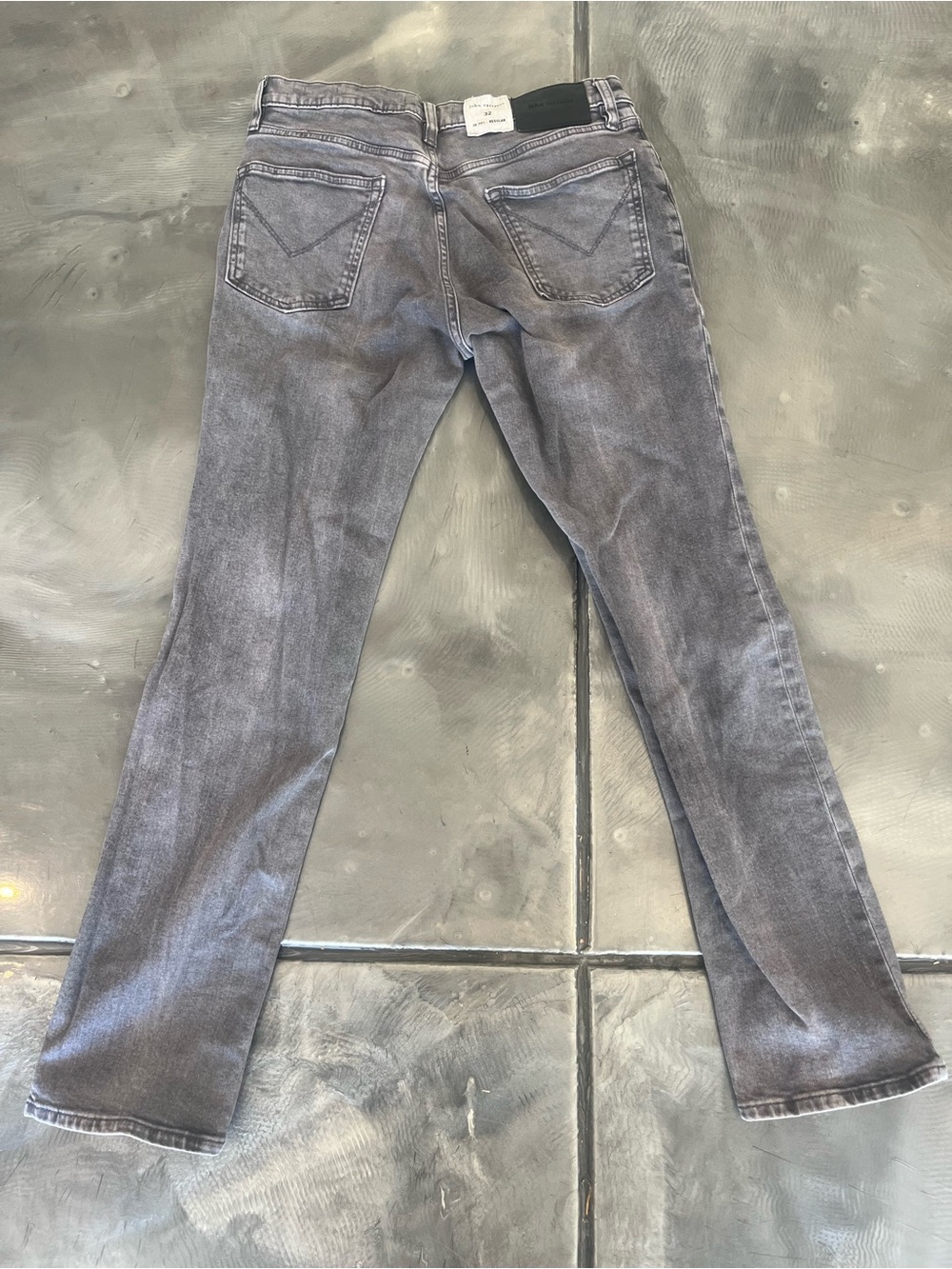 John Varvatos Slim Men’s Jeans in Faded Gray